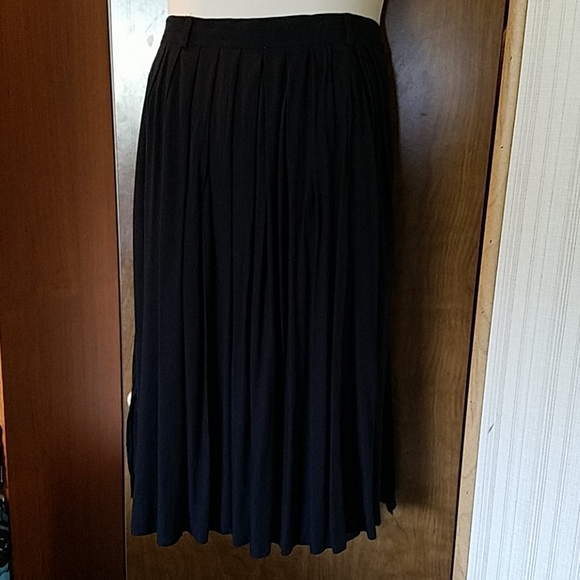Joy Dresses & Skirts - Full pleated black skirt by Joy 100% viscose